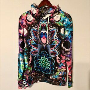 Electro Treads Size L Astral Rafiki Psychedelic Mandala Hoodie